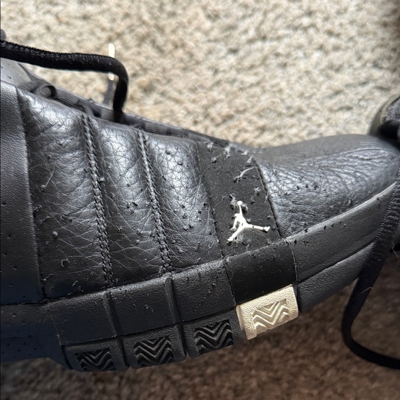 Air Jordan Jumpman Team Elite Black Shoes - fair condition Size 13 - Picture 4 of 5